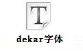 dekar字体