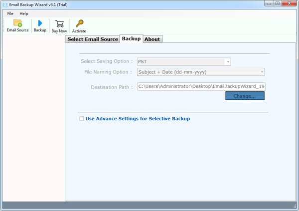 free instals Email Backup Wizard 14.2