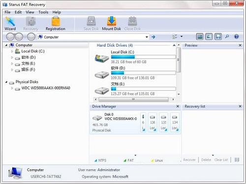Starus NTFS / FAT Recovery 4.8 free instals