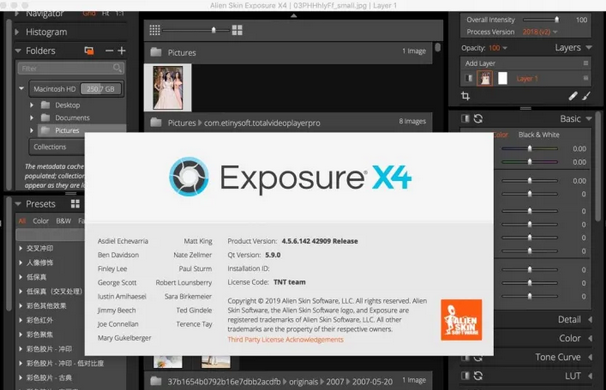 Alien Skin Exposure X4 胶片滤镜模拟软件MAC