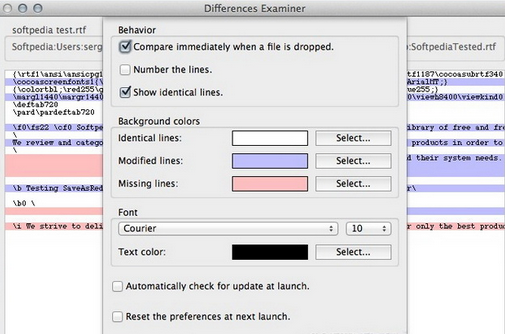 Differences Examiner For Mac