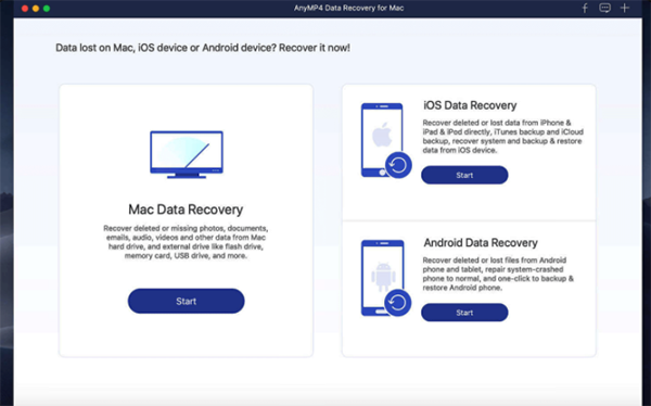 AnyMP4 Data Recovery Mac